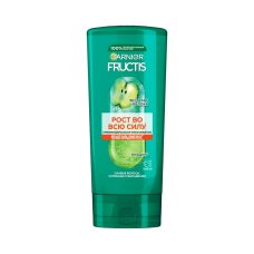 Garnier Fructis Бальзам-ополаскиватель для волос Рост во всю Силу укрепляющий для ослабленных волос, склонных к выпадению, с экстрактом яблока и ниацином, 200 мл
