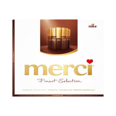 Набор шоколадных конфет MERCI из темного шоколада вес 250г Storck