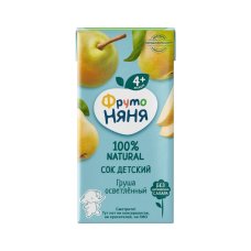 Сок грушевый освет. 0,2 л ДП ФРУТОНЯНЯ