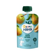 Пюре грушевое вес 90г ДП ФРУТОНЯНЯ