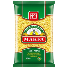 Макаронные изделия ТМ Макфа Вермишель Паутинка в/с,400г