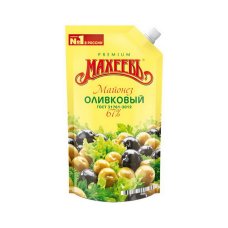 Майонез "Оливковый" жир. 67% пакет 380г/400 мл Махеевъ