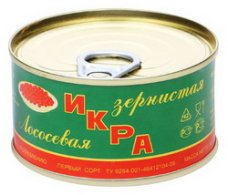 Икра ЛОСОСЕВАЯ РПК Находкинский зернистая ж/б вес 1/140г