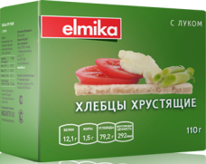 Хлебцы хрустящие Эльмика с луком 100г