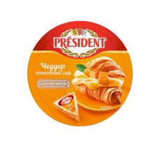 Сыр плавленый Чеддер жир. 45% 140г Президент