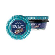 Икра палтуса Путина пробойная сол окрашенная 113г ст/б