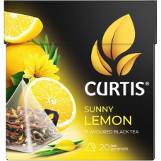 Чай черный Curtis Sunny Lemon пирамидки 20 пак вес 34г