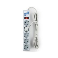 Фильтр-удлинитель "PowerCube" SPG-B-10 3м 5 розеток, серый 10А/2,2кВт