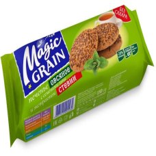 Печенье овсяное на стевии и с семенами льна вес 150г Хлебный Спас РОССИЯ