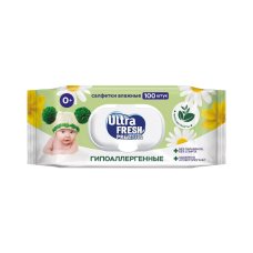 Салфетки влажные 100шт Ultra Fresh Premium BABY Фитолиния