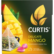 Чай Curtis Delicate Mango/ Нежный манго зелёный лист. пир. вес 20*1,7г
