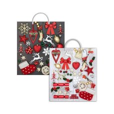 Мешок с пласт ручками Коллаж стальи беж 440*400 100мкн 49г