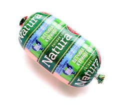 Продукт из м/пт. Ветчина NATURA ИЗ КУРИНОГО ФИЛЕ вар. рубл в/с " 360г