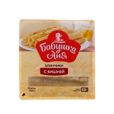 Блинчики Бабушка Аня с вишней (трубочка) 360г