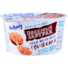 Каша мол жир. 3% термизированная гречневая п/ст вес 150г "Полезный завтрак"