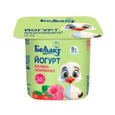 Йогурт для пит. Дет.раннего возраста сладкий "Малина-Земляника",3.0%, в стакане100 гр.