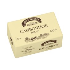Масло сл/слив несоленое жир. 82.5% 180г Брест-Литовск