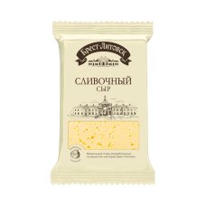 Сыр полутвердый СЛИВОЧНЫЙ жир. 50% вес 200гр. Брест-Литовск