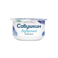 Паста творожная черника-ежевика жир. 3.5% вес п/ст 100г САВУШКИН