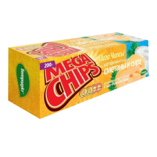 Чипсы картоф Мега чипсы со вк сметаны и сыра пластинки 200г