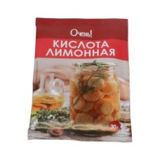Лимонная кислота ОЧЕНЬ! 30г.