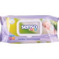 Детские влажные салфетки SENSO BABY 72 шт