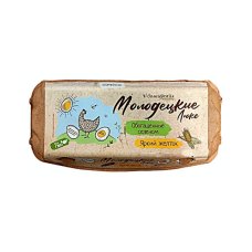 Яйца кур пищ обог селеном Молодецкие Люкс Д-2 цв фас 1х10шт