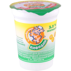 Бифидопродукт д/дет. пит. "Бифидин-Вита"жир.3,2% вес 200г