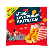 Хрустящие наггетсы зам 650г флоупак