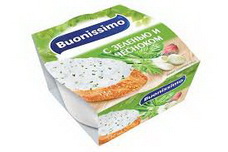 Крем с творогом и зеленью с чесноком  ТЗ «Buonissimo», стакан 120г
