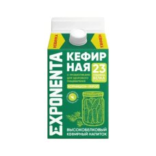 Напиток кефирный Exponenta обезж со вк Корнишон-укроп 450г