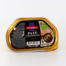Консервы мясн паштетные Паштет классический Золотая серия а/б 100г