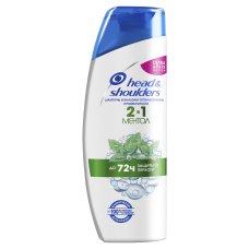 Шампунь и бальзам-ополаскиватель 2в1 против перхоти Head&Shoulders Derma&Pure формула Ментол 200 мл.