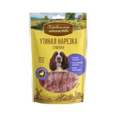 Утиная нарезка сушеная Деревенские лакомства для собак всех пород 90г