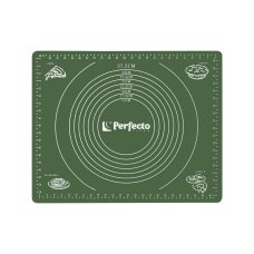 Коврик для теста с мерными делениями, силиконовый, 50х40 см, NATURAL GREEN, PERFECTO LINEA