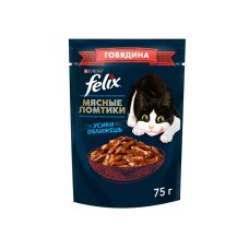 Феликс Мясные ломтики 75г Конс д/к говядина