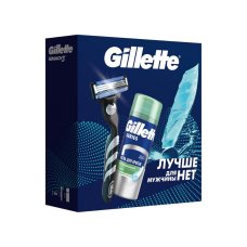 Набор Gillette Mach3 Бритва с 1 смен касс и Gillette Series Гель д/бритья д/чувств кожи алоэ 75мл
