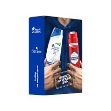 Набор подарочный Head&Shoulders Шампунь и бальз п/перхоти 2в1 Основ уход 200мл+Old Spice Гель д/душа + Шампунь Whitewater 250мл