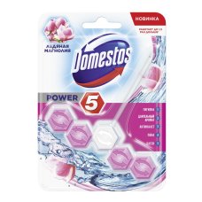 Туалетный блок DOMESTOS Power 5 Ледяная магнолия 55 г