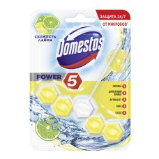 Туалетный блок DOMESTOS Power 5 Свежесть лайма 55 г