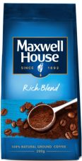 Кофе молотый Maxwell House натуральный жареный 200г