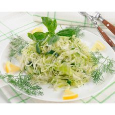 Салат из капусты со свежим огурцом и зеленью ТМ "Готовим с любовью"