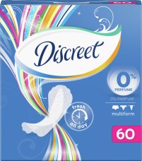 Женские гигиенические прокладки на каждый день DISCREET Air Multiform Trio, 60шт.