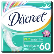 Женские гигиенические прокладки на каждый день DISCREET Deo Water Lily Multiform Trio, 60шт.