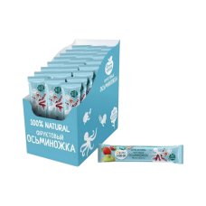 Фруктовые кусочки из яблок и клубники Осьминожки вес 16г ФРУТОНЯНЯ