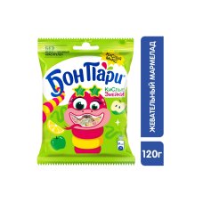 Жевательный мармелад БОН ПАРИ Кислые змейки вес 120г 
