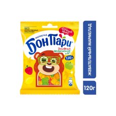 Жевательный мармелад БОН ПАРИ Забавный медвежонок и К со вкусом фруктов вес 120г 