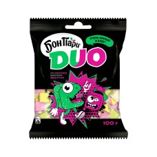 Маршмеллоу Бон пари Очень кислые в кубе со вкусом фруктов 100г