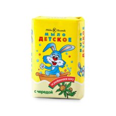Мыло туалетное твердое с чередой "Невская Косметика Детское" марки "Детское" 4х100г