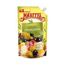 Майонез "Оливковый" жир. 67% пакет 380г/400 мл Махеевъ
